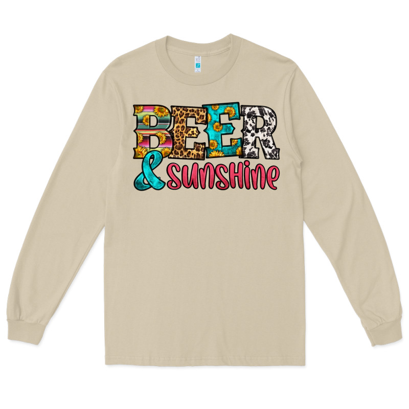 Beer And Sunshine Long Sleeve Tee by HRA Design Shop | Teevron