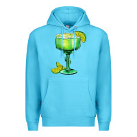 Ocean Blue mexican margarita Premium Hoodie - AdoDesignShop