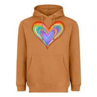 Meerkat Watercolor Pride Heart Heavyweight Hoodie - Jasminsmagicworld
