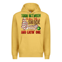 Antique Gold torn between lookin' like a snack and eatin' one bbs Premium Hoodie - BundleAndBundleShop