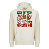 Oatmeal Heather torn between lookin' like a snack and eatin' one bbs Premium Hoodie - BundleAndBundleShop