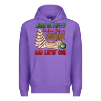 Purple torn between lookin' like a snack and eatin' one bbs Premium Hoodie - BundleAndBundleShop