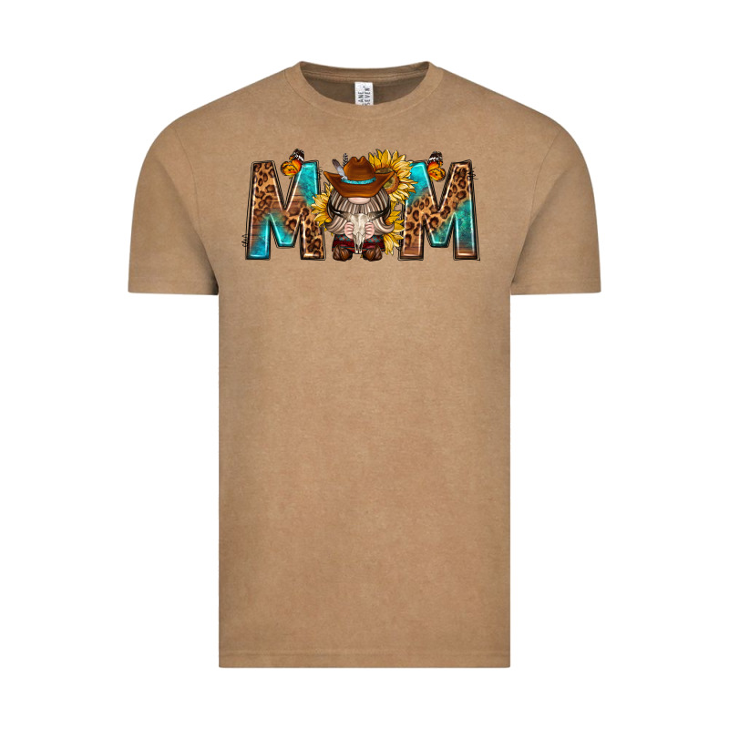 Mom With Bull Skull Vintage Tee by texasbilliewilder | Teevron