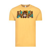 Vintage Mustard mom with bull skull Vintage Tee - texasbilliewilder