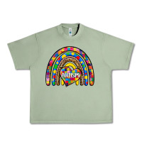 Oil Green autism rainbow Urban Heavy Tee - Zillion Design Studio