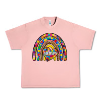 Salmon autism rainbow Urban Heavy Tee - Zillion Design Studio