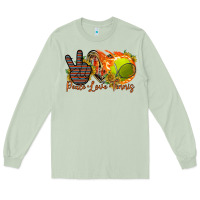 Matcha peace love tennis Long Sleeve Tee - RacoonDesign