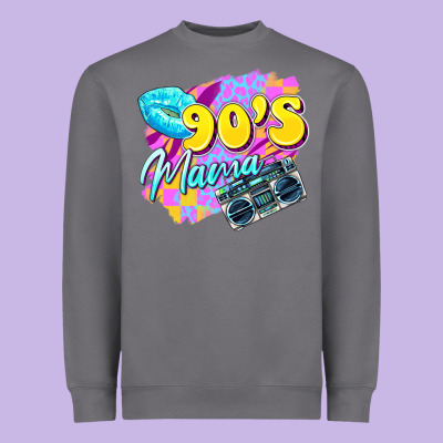 90's Mama Heavyweight Sweatshirt Designed By Zillion Design Studio