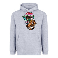 Heather Grey Serape Cowboy Tongue Heavyweight Hoodie - Jasminsmagicworld