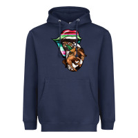 Navy Serape Cowboy Tongue Heavyweight Hoodie - Jasminsmagicworld