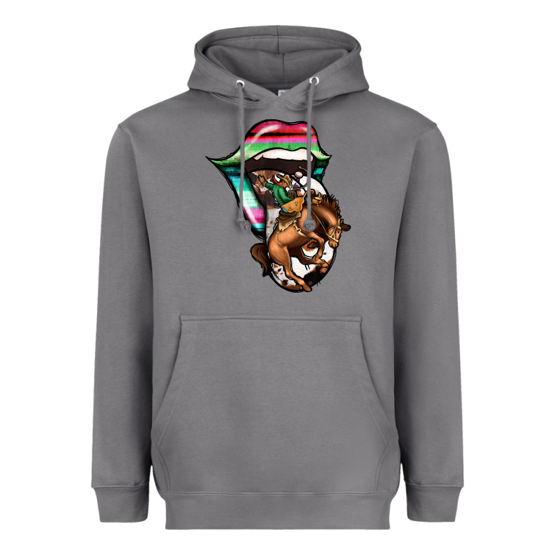 Serape Cowboy Tongue Heavyweight Hoodie by Jasminsmagicworld | Teevron