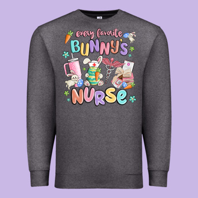 Every Favorite Bunnys Nurse Premium Sweatshirt Designed By Maliassmallbusiness