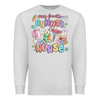 Dove Grey every favorite bunnys nurse Premium Sweatshirt - MaliasSmallBusiness