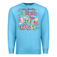 Ocean Blue every favorite bunnys nurse Premium Sweatshirt - MaliasSmallBusiness