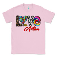 Bubblegum Pink love autism Classic Tee - CowhideDigitalArt