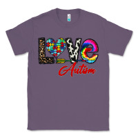 Lavender love autism Classic Tee - CowhideDigitalArt