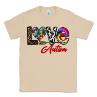 Mushroom love autism Classic Tee - CowhideDigitalArt