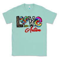 Seafoam love autism Classic Tee - CowhideDigitalArt