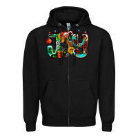 Black joy with roaster Zipper Hoodie - AdoDesignShop