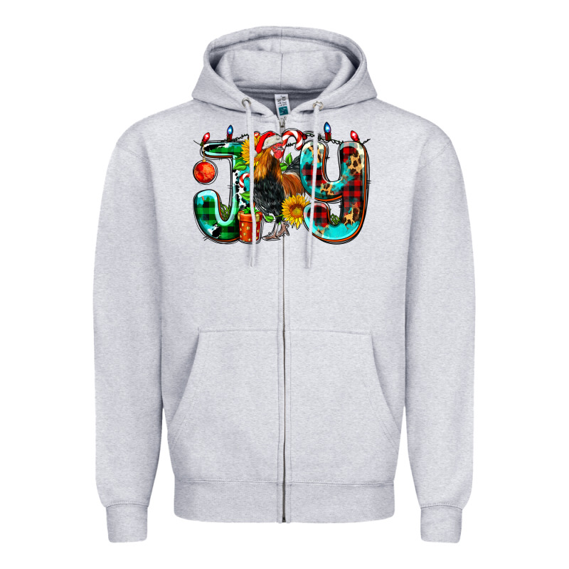 Joy With Roaster Zipper Hoodie by AdoDesignShop | Teevron