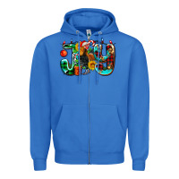 True Royal joy with roaster Zipper Hoodie - AdoDesignShop