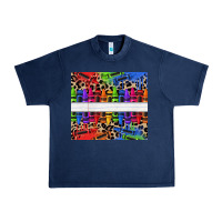 Navy Personalized crayons Urban Heavy Tee - texasbilliewilder