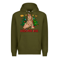 Army Green christmas nail bbs Premium Hoodie - BundleAndBundleShop