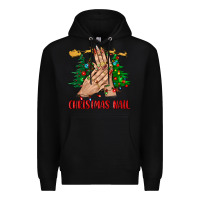 Black christmas nail bbs Premium Hoodie - BundleAndBundleShop