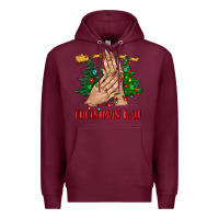 Burgundy christmas nail bbs Premium Hoodie - BundleAndBundleShop