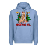 Colony Blue christmas nail bbs Premium Hoodie - BundleAndBundleShop