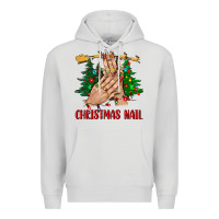 Dove Grey christmas nail bbs Premium Hoodie - BundleAndBundleShop