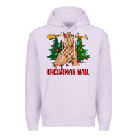 Lilac christmas nail bbs Premium Hoodie - BundleAndBundleShop
