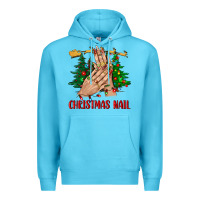 Ocean Blue christmas nail bbs Premium Hoodie - BundleAndBundleShop
