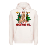 Pale Pink christmas nail bbs Premium Hoodie - BundleAndBundleShop