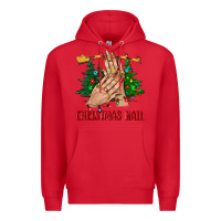 Red christmas nail bbs Premium Hoodie - BundleAndBundleShop