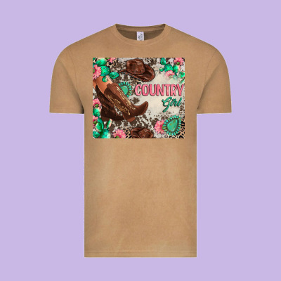 Country Girl Vintage Tee Designed By Zillion Design Studio