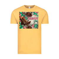 Vintage Mustard country girl Vintage Tee - Zillion Design Studio