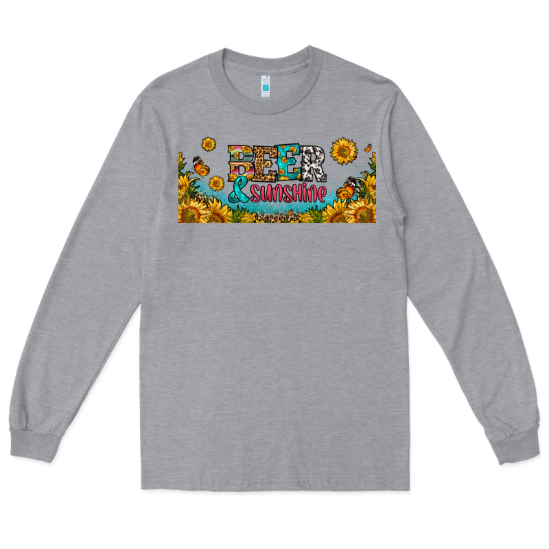 Beer And Sunshine 16oz Libbey Cup Long Sleeve Tee by HRA Design Shop | Teevron
