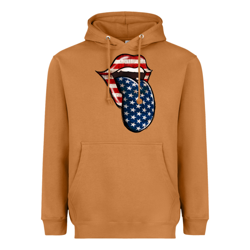 America 4th Of July Tongue Heavyweight Hoodie by Jasminsmagicworld | Teevron