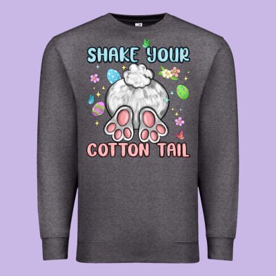 Shake Your Cotton Tail Premium Sweatshirt Designed By Maliassmallbusiness