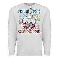 Dove Grey shake your cotton tail Premium Sweatshirt - MaliasSmallBusiness