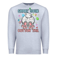 Heather Grey shake your cotton tail Premium Sweatshirt - MaliasSmallBusiness