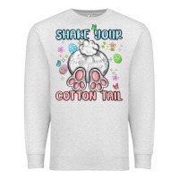 Oatmeal Heather shake your cotton tail Premium Sweatshirt - MaliasSmallBusiness