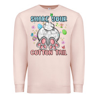 Pale Pink shake your cotton tail Premium Sweatshirt - MaliasSmallBusiness