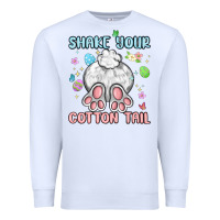 White shake your cotton tail Premium Sweatshirt - MaliasSmallBusiness