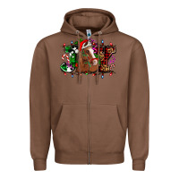 Chestnut joy and horse Christmas Zipper Hoodie - AdoDesignShop