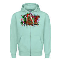 Seafoam joy and horse Christmas Zipper Hoodie - AdoDesignShop