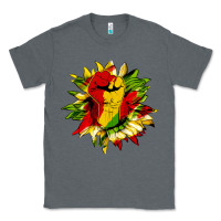Charcoal Heather juneteenth sunflower Classic Tee - HRA Design Shop