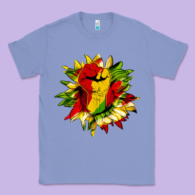 Juneteenth Sunflower Classic Tee Designed By Hra Design Shop