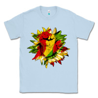 Dusty Blue juneteenth sunflower Classic Tee - HRA Design Shop